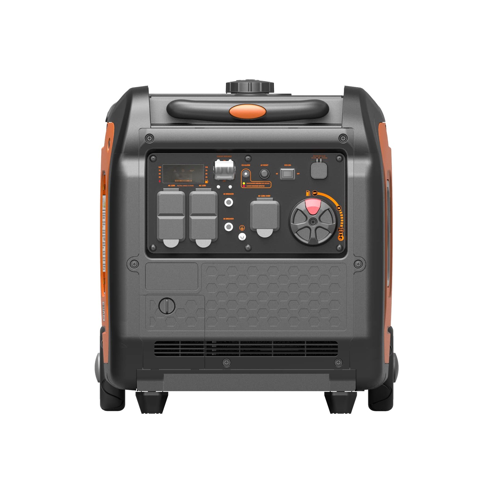 GENMAX Portable Generator，5500W Ultra-Quiet Gas Engine, EPA Compliant, Eco-Mo…