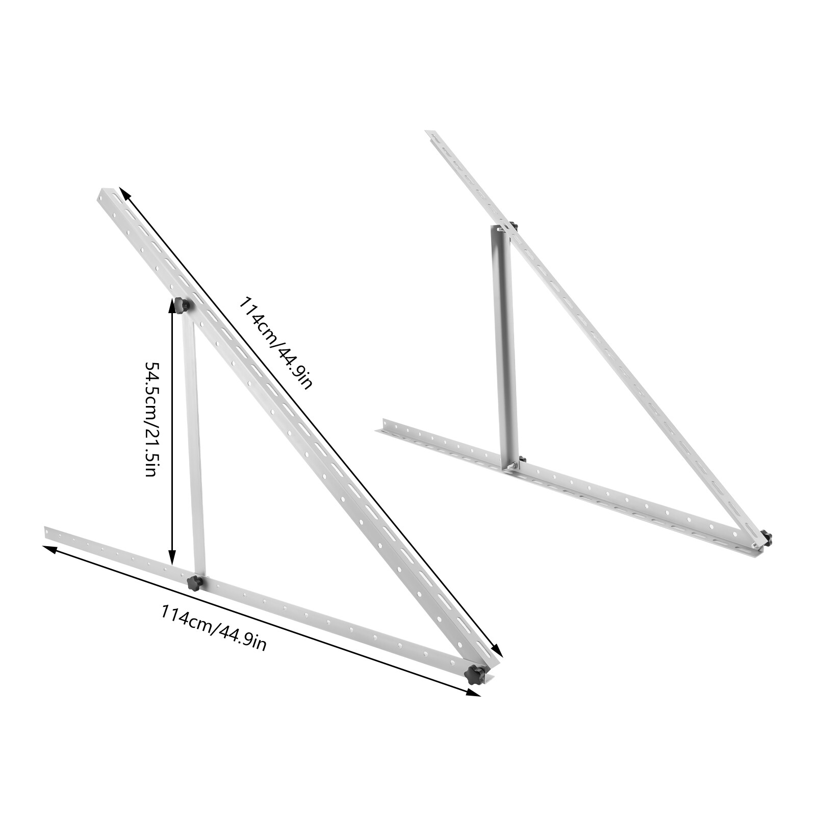 45″ Adjustable Angle Solar Panel Tilt Mount Brackets Frame For Roof Shed RV Boat