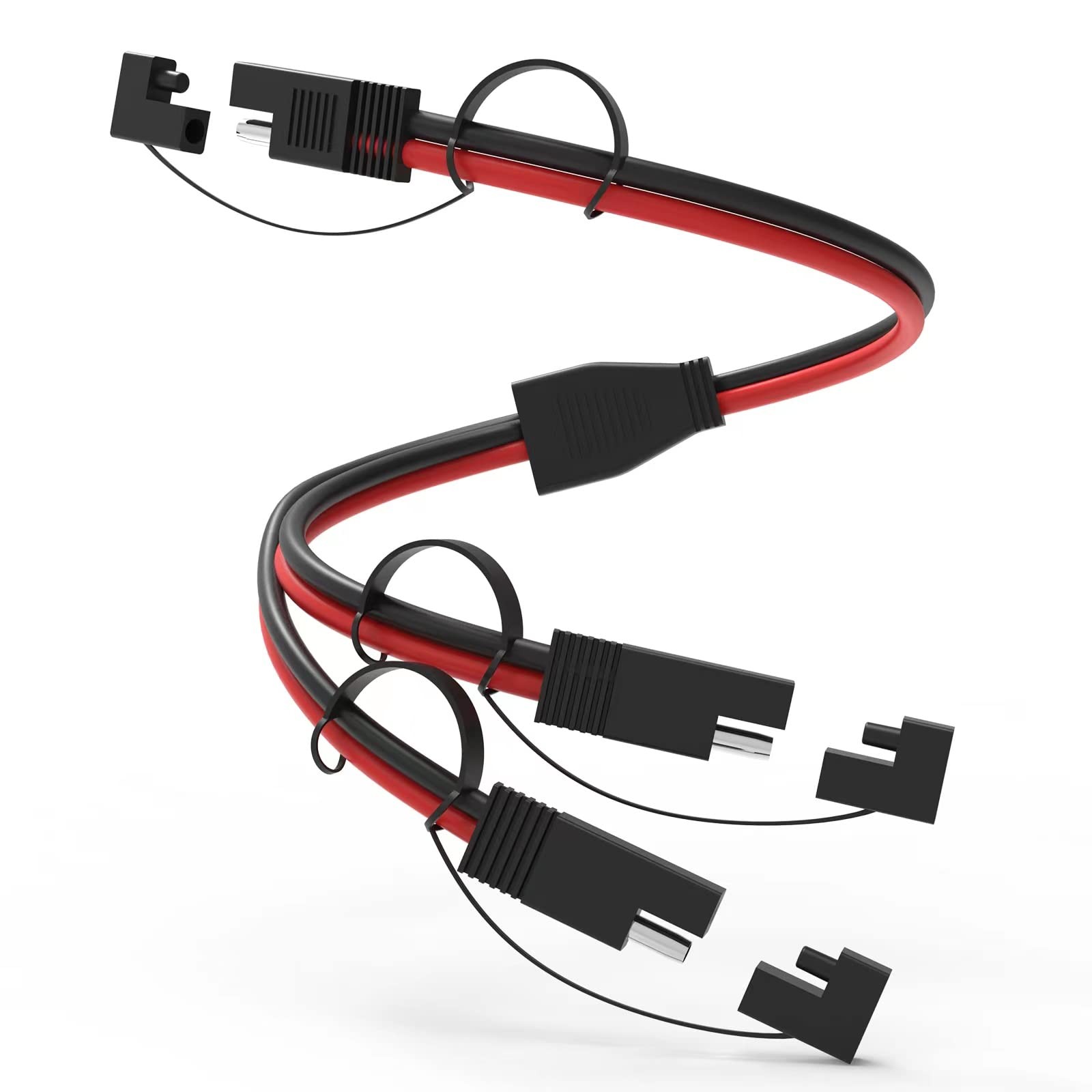 14AWG SAE Y Splitter Cable SAE Quick Disconnect Connector DC Power Automotive
