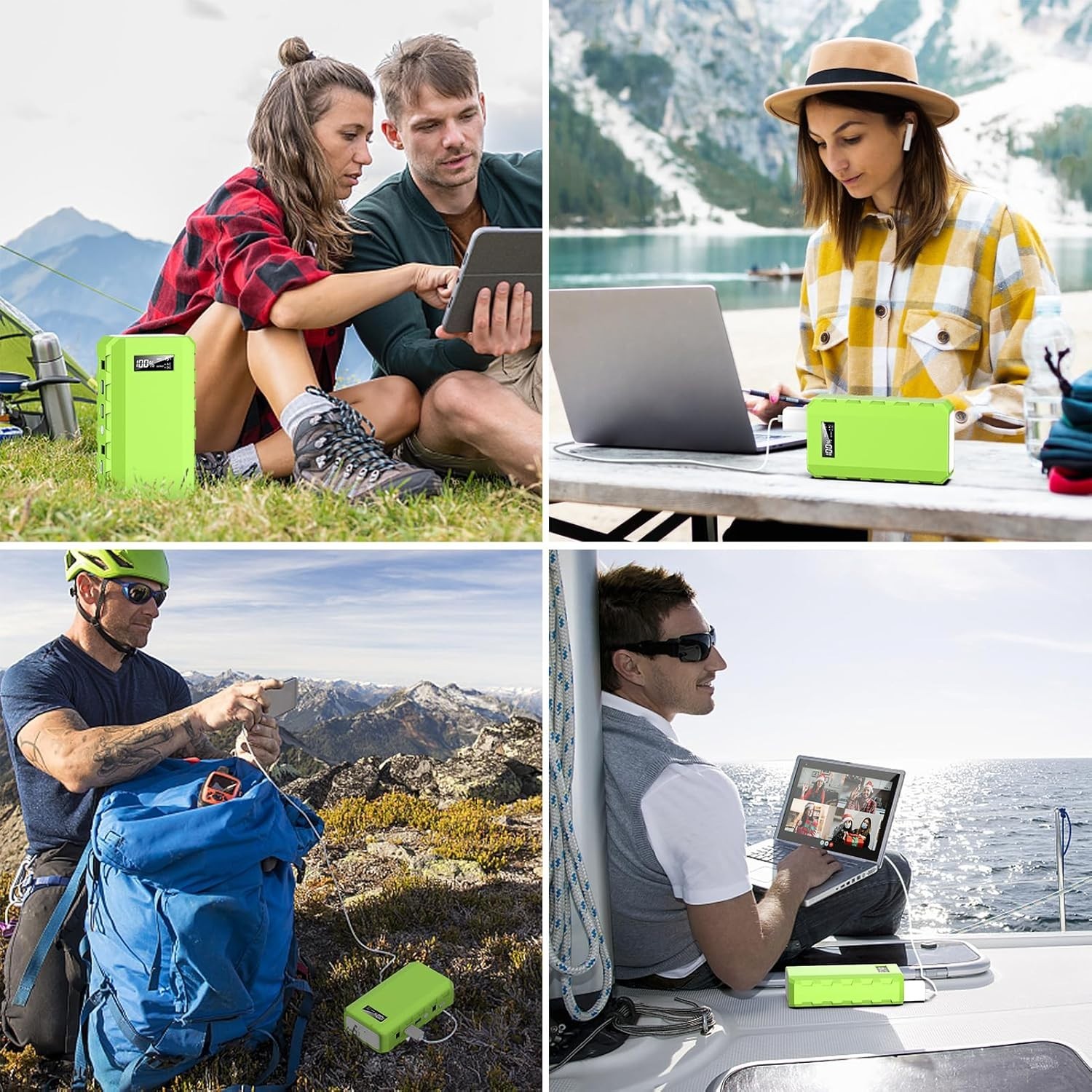 High-Speed Charging Portable Power Pack with 110V AC for Gadgets and Travel