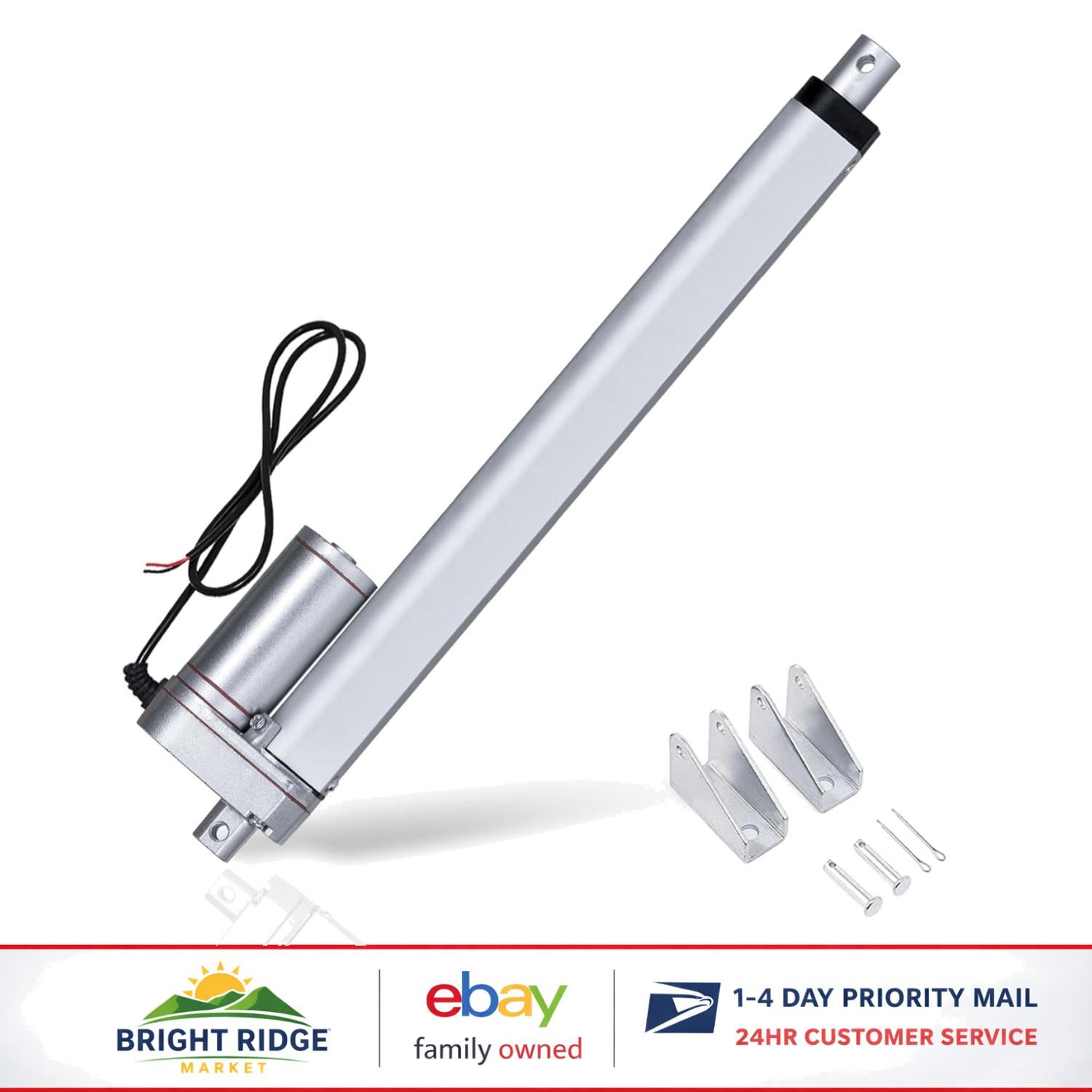 12V Waterproof Linear Motion Actuator with 300mm Stroke for Outdoor Applications
