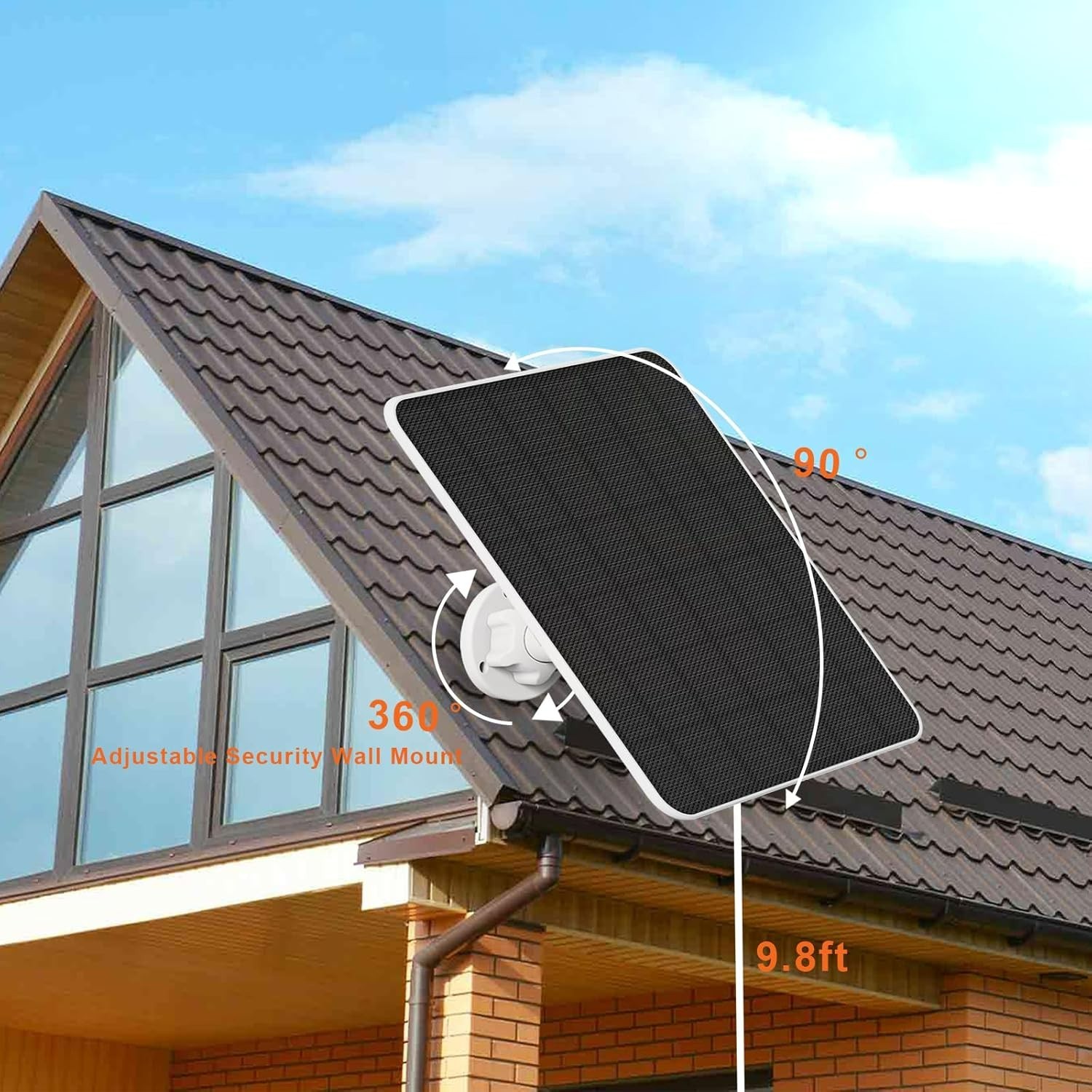 High-Efficiency 5W Solar Panel for Ring Stick Up Cam – Easy Install, 2 Pack