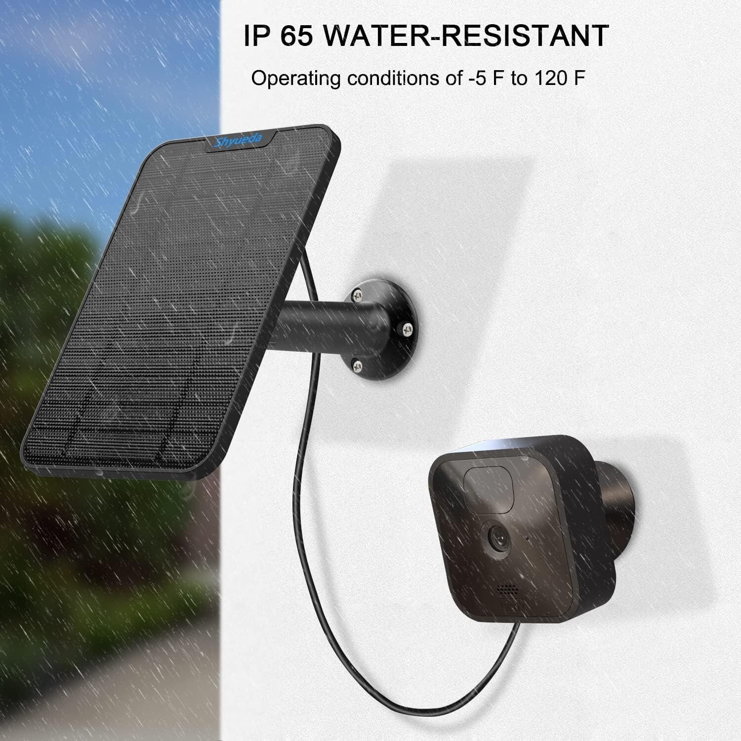 4W Solar Power Panel for Blink Outdoor, XT and XT2 Camera Charger, 3-PACK No Cam