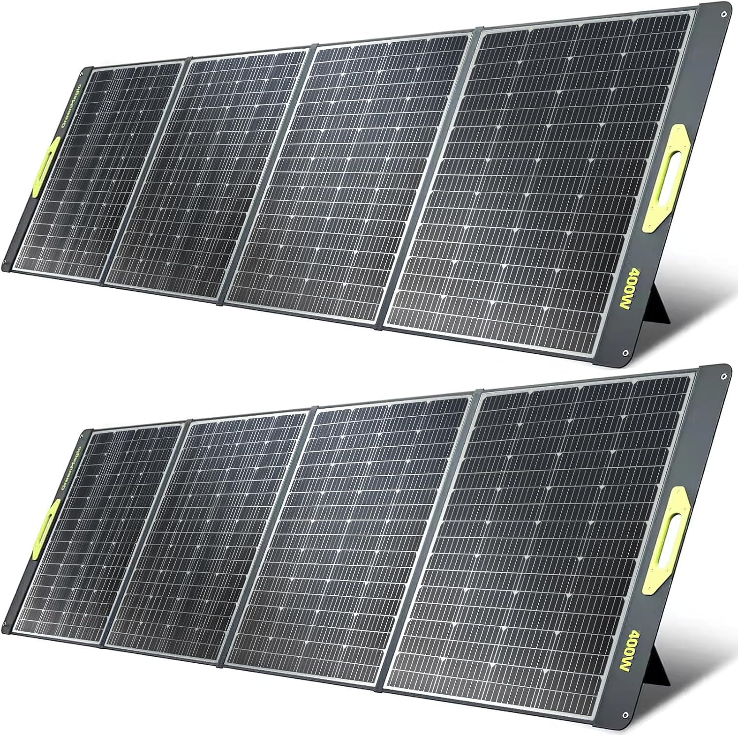 800W Portable Solar Panel Set – 2x400W, Waterproof, Adjustable for Camping/RV