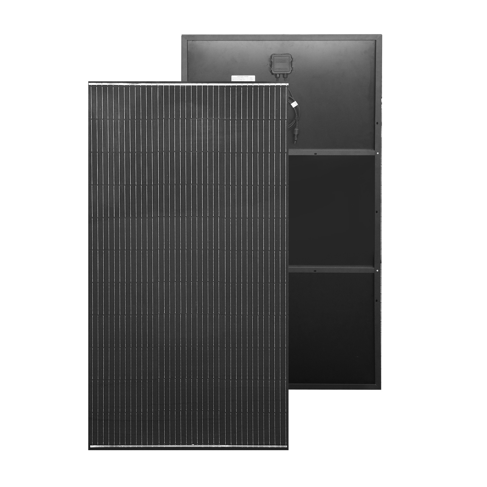 200 Watt Solar Panel Monocrystalline 12V Battery Charging for Home RV Boat Black
