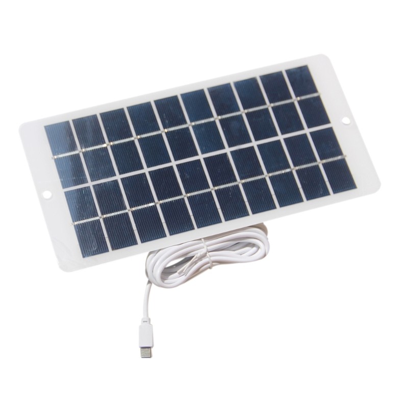 Portable Solar Panel 4.5W 5V with USB C Safe Charge Stabilize Battery Charger