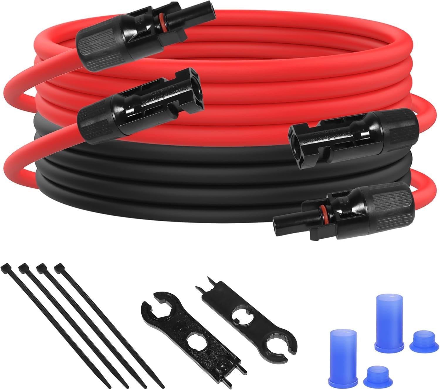 10 FT 10AWG Solar Panel Extension Cable for RV, Home, Boat, Solar Panels