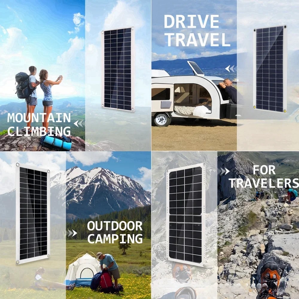 1000W Solar Panel 12V Solar Cell 10A-100A Controller Solar Plate Kit For Home