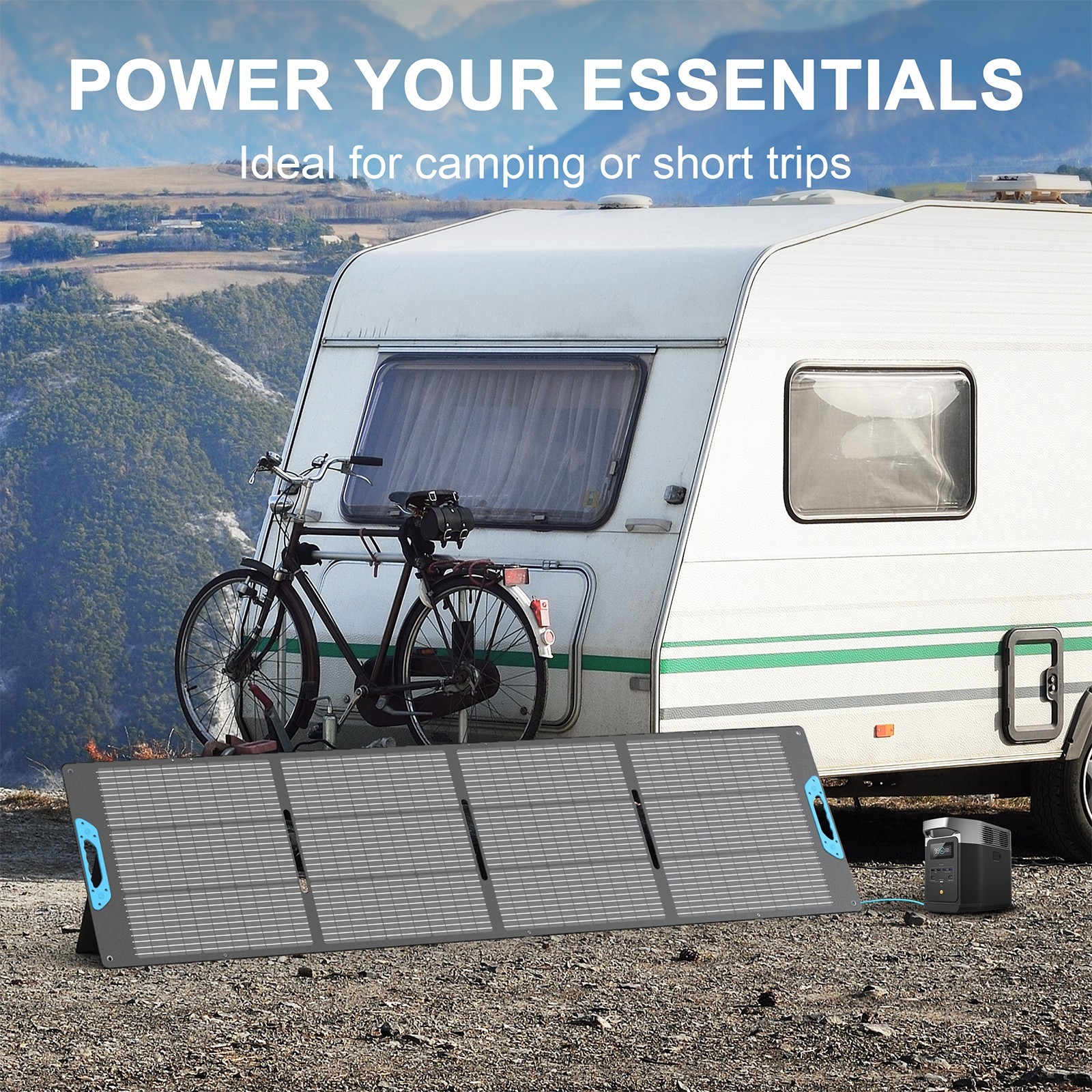 2x 220W Solar Panel Kit for Ecoflow Delta 2 Delta 3 DELTA Pro Power Stations