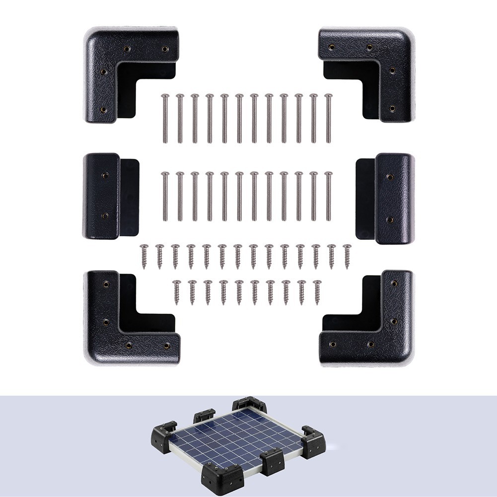 Robust Corner Bracket Kit for DIY Solar Installations on For RVs and Yachts