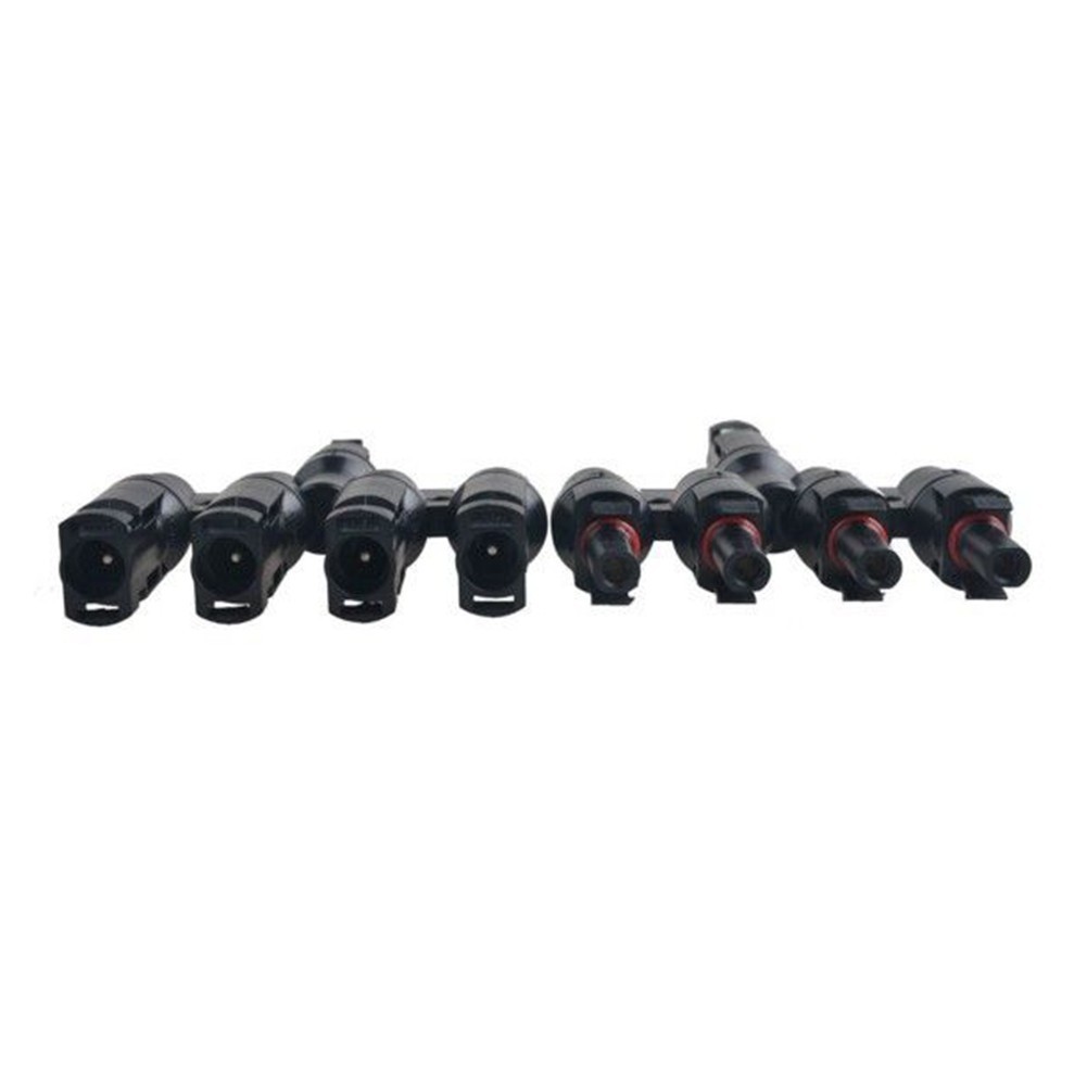 ~2x Solar Panels Cable 4To1 T Branch Connector Fuse Holder Splitter Coupler Hot~