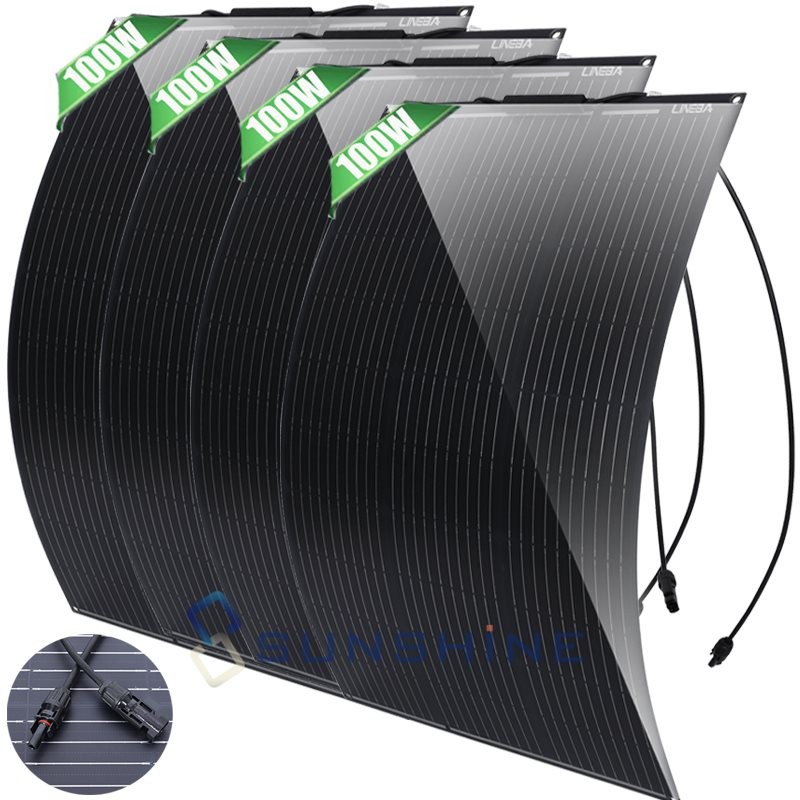 18V 400W 200W Mono Solar Panel N-Type 12BB Power RV Camping Home Boat Off Grid
