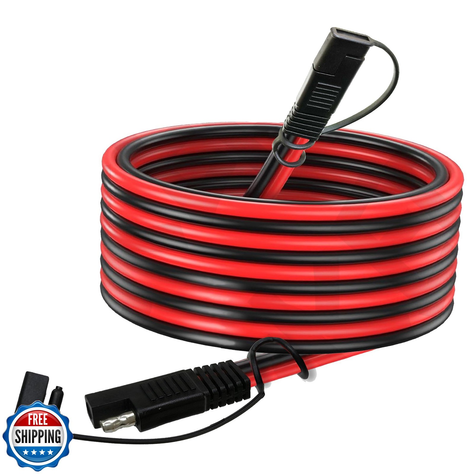 Magiktech 50 FT SAE to SAE Extension Cable 12AWG,12 Gauge SAE Adapter Cable,S
