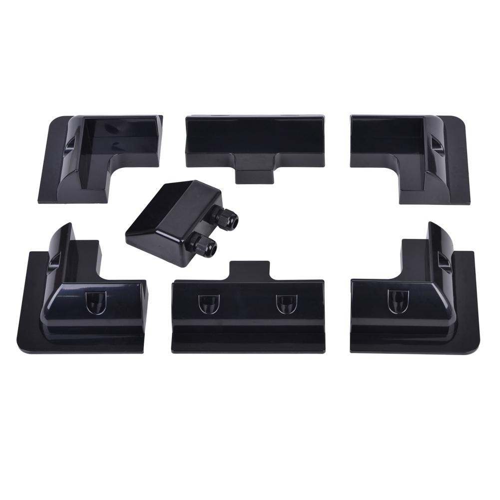 Sturdy 7PCS ABS Solar Panel Mounting Kit Compatible with For RVs and Boats