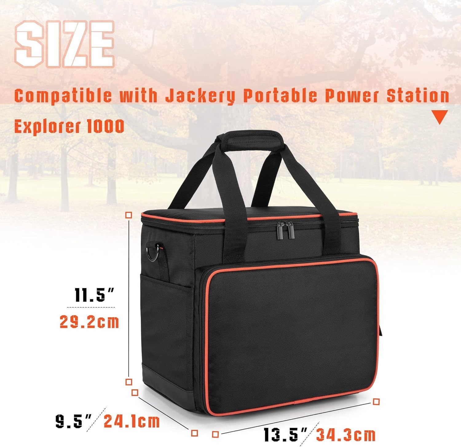 Jackery Compatible Large Travel Carrying Case – Waterproof & Padded Protection