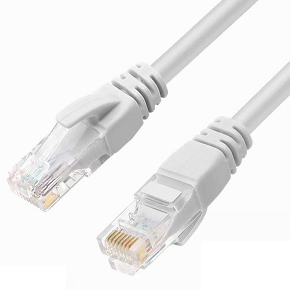 10m CAT 6 Network Cable for High Speed Ethernet Connection White Black