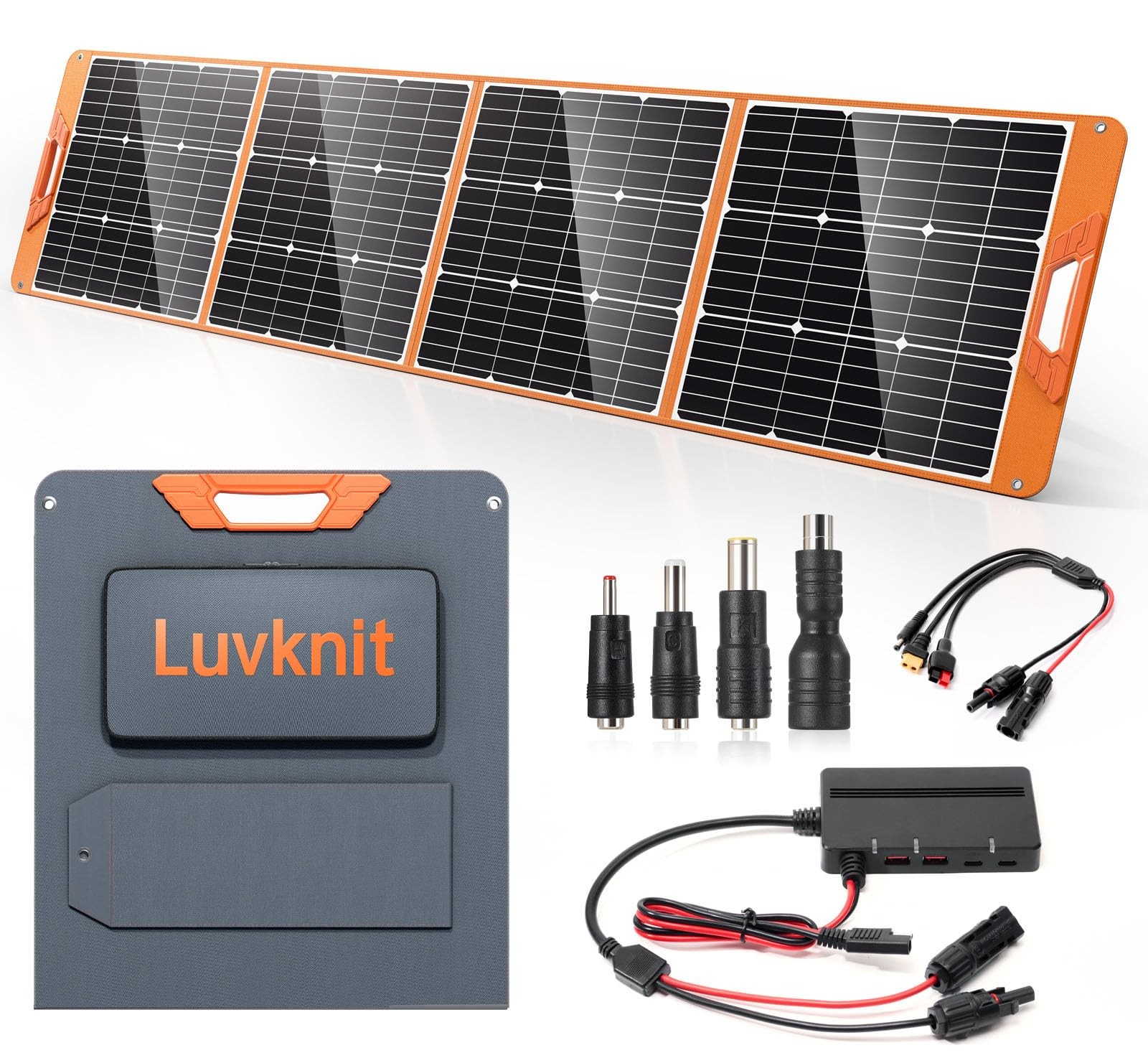 Upgraded 200W Portable Solar Panel for Power Station Generator, 18V Foldable …