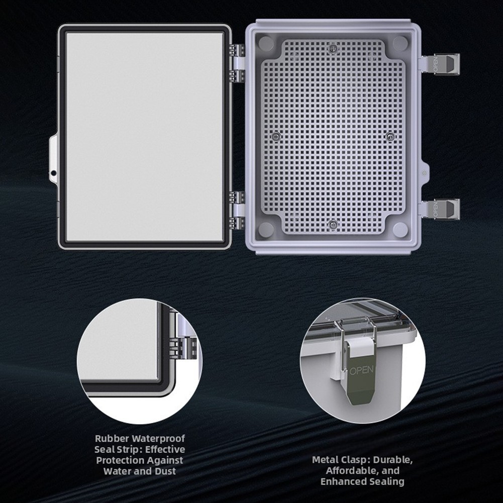 IP67 Rated Waterproof Junction Box ABS Plastic for Outdoor Installations