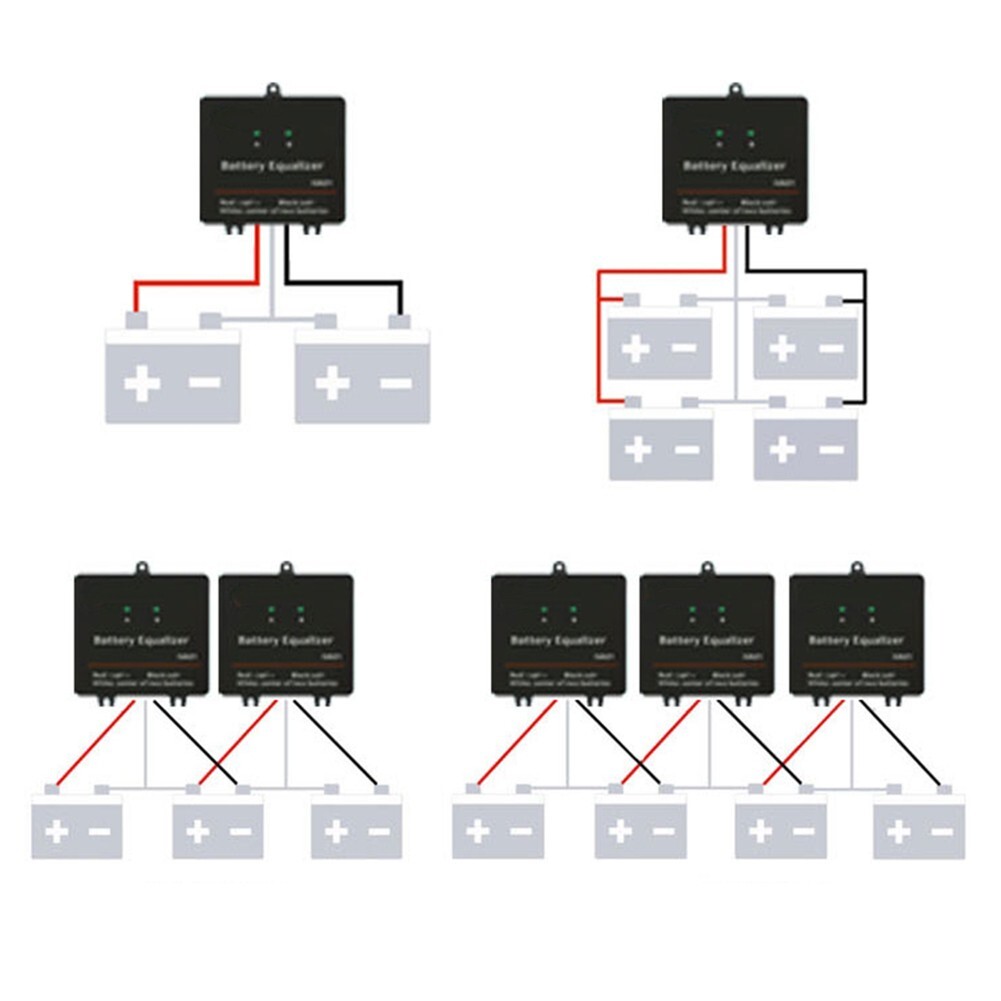Battery Balancer For 2x12V Batteries Active Voltage Equilizer 2S System