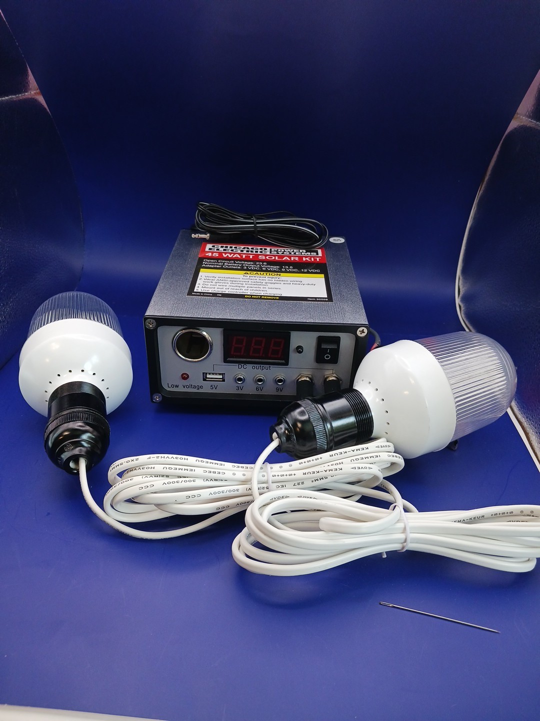 Chicago Electric 45 Watts Harbor Frieght Solar Panel Kit