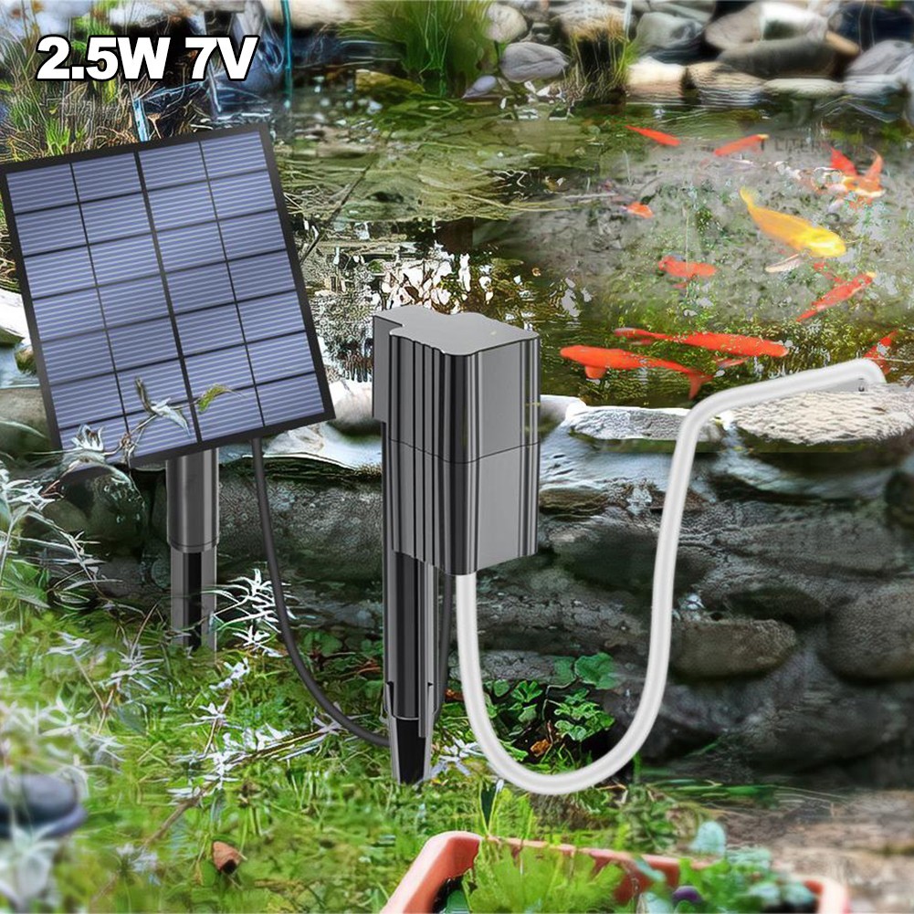 Solar Powered Air Pump 0 6L/MIN Efficient Aerator for Ponds and Aquariums