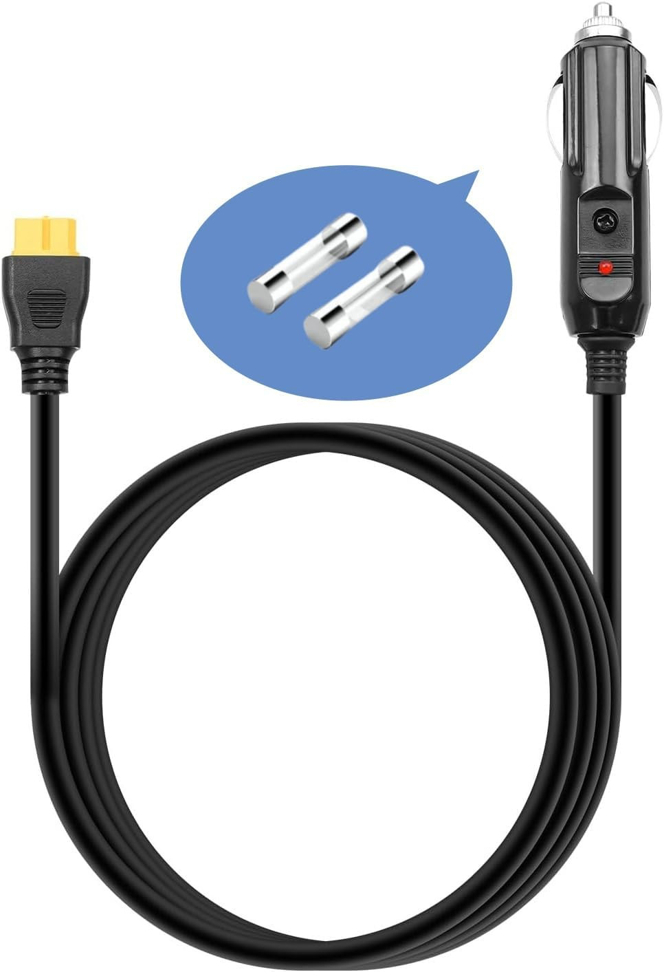 6.8FT Portable12V 24V Car Charger Suitable Compatible Ecoflow Delta