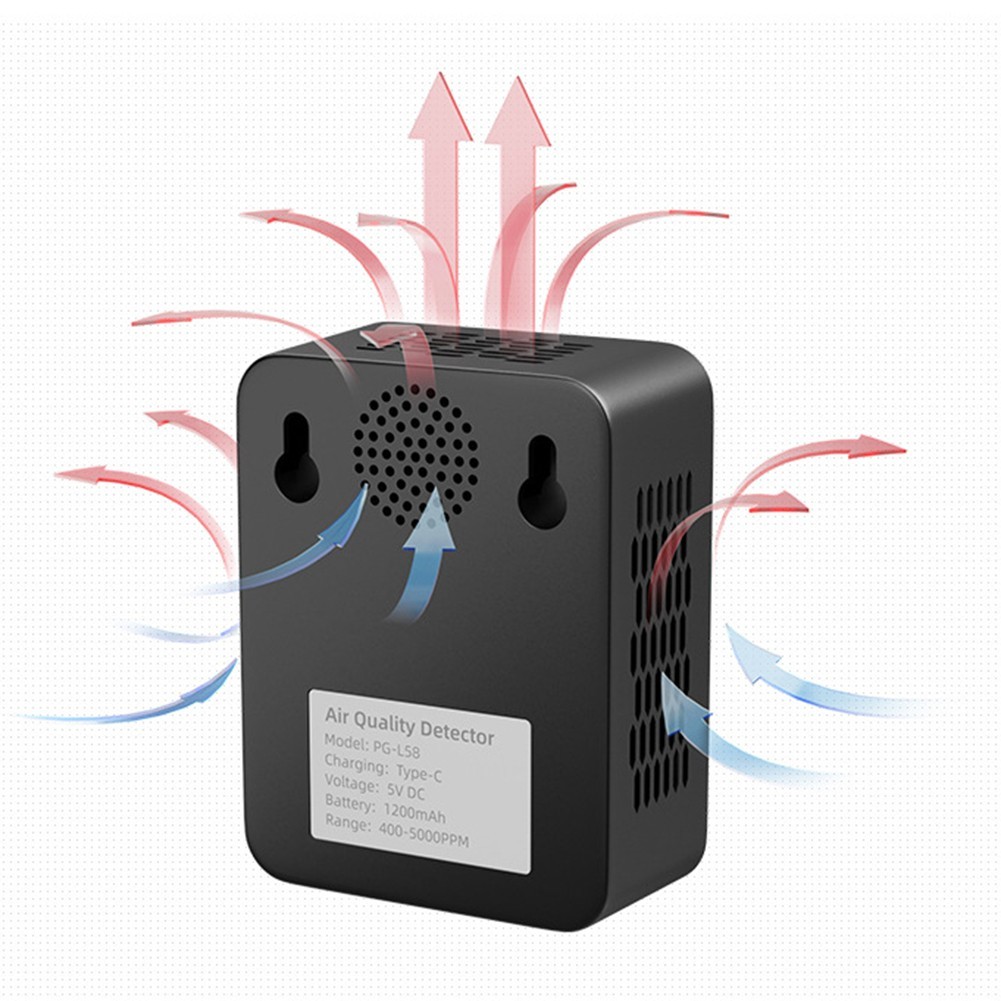 Mini Carbon Dioxide Detector with LCD Display for Temperature & Humidity