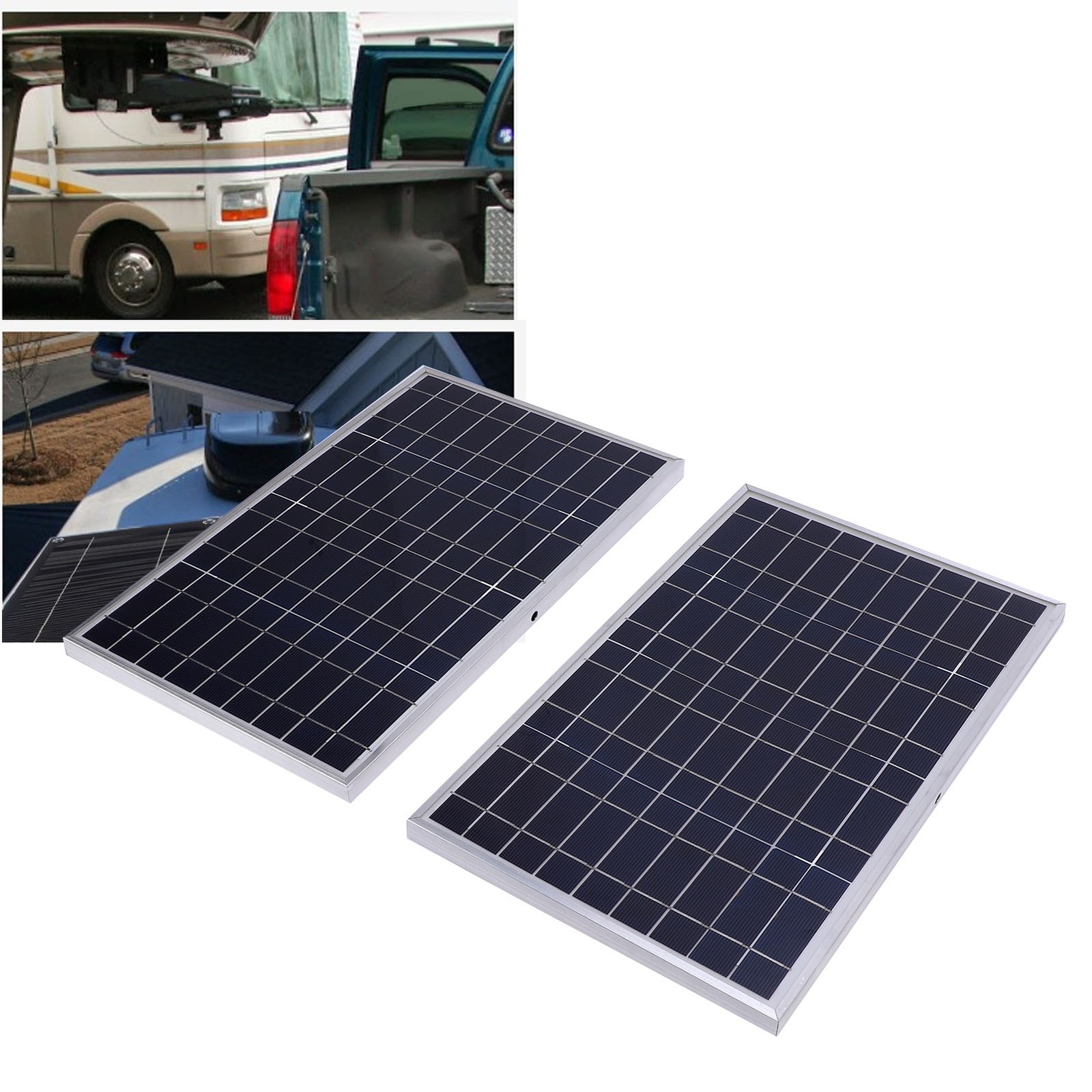 200W Solar Panel Kit With Charger Controller For Off Grid Applications RV Travel