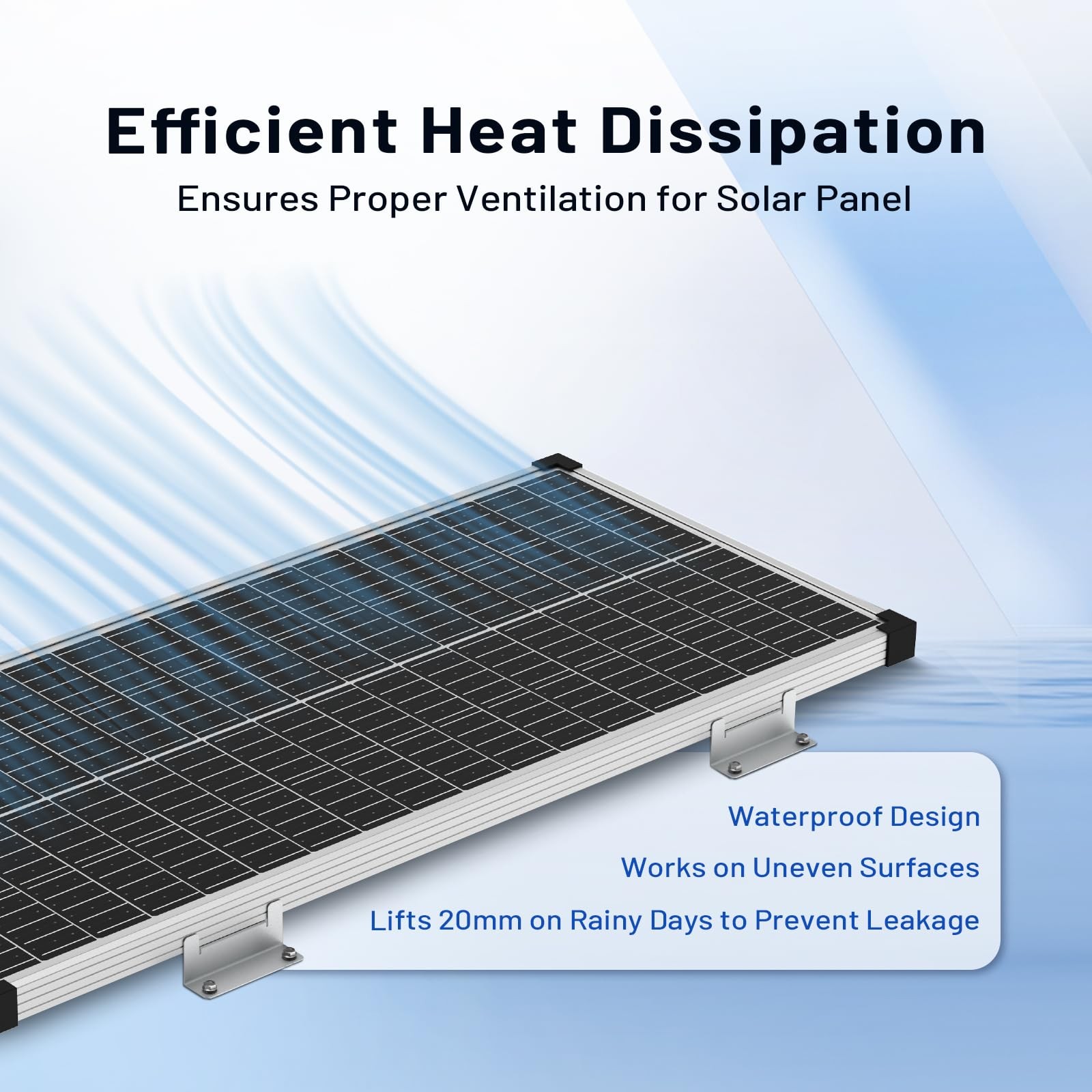 Solar Panel Z Brackets Aluminum Lightweight Corrosion Free RV Trailer Van Yacht
