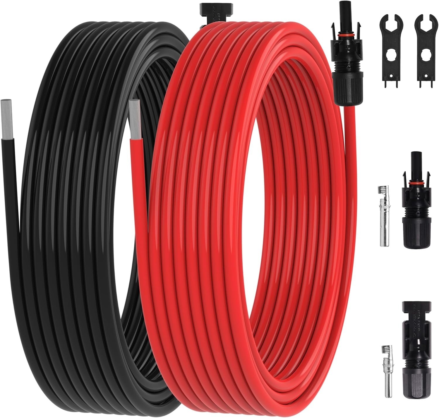 Solar Panel Extension Cable for Home, Boat, Solar Panels, Car(10 AWG-40Ft)