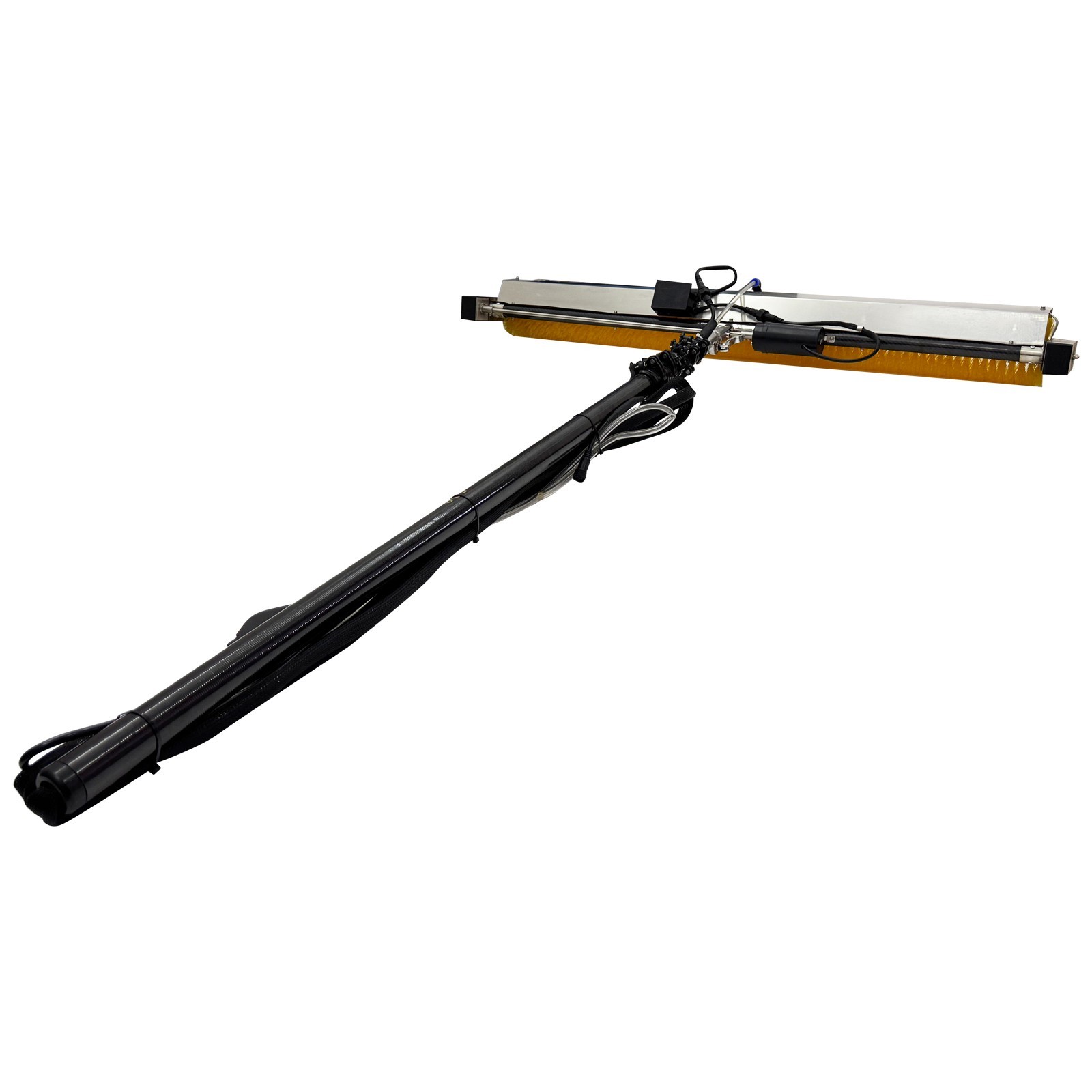 110V Solar Panel Cleaner 3.5m Pole 1.1m Brush for Roof PV System