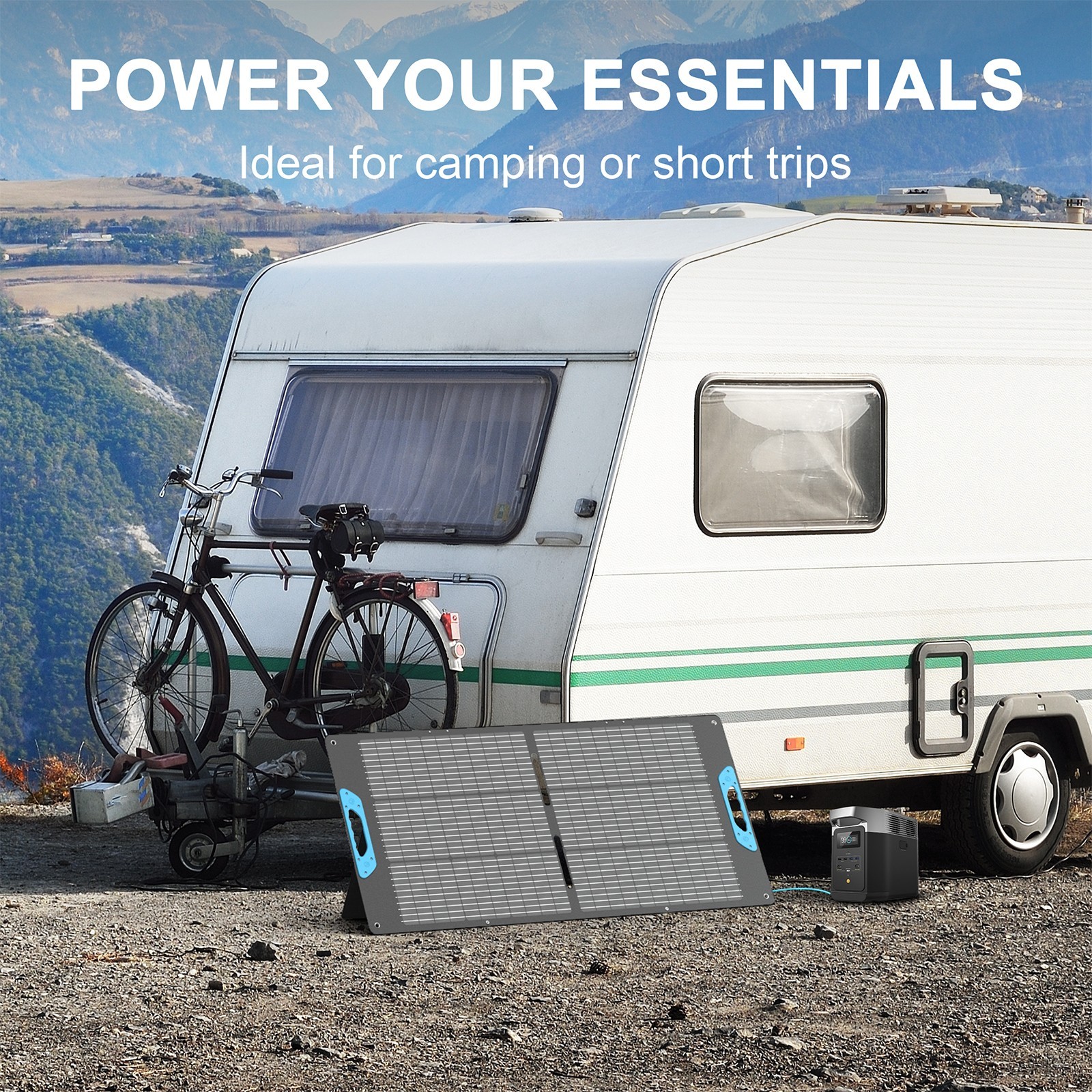 220W Solar Panel 2x110W for Anker SOLIX C1000 ECOFLOW DELTA 3 Plus Power Station