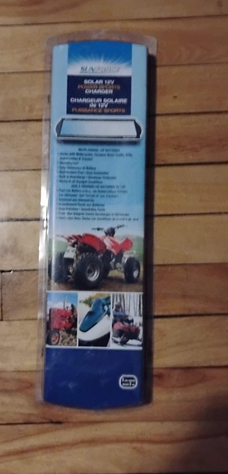 SUNFORCE SOLAR PANEL 12V POWER SPORTS TRICKLE CHARGER Kit New Canadian Tire
