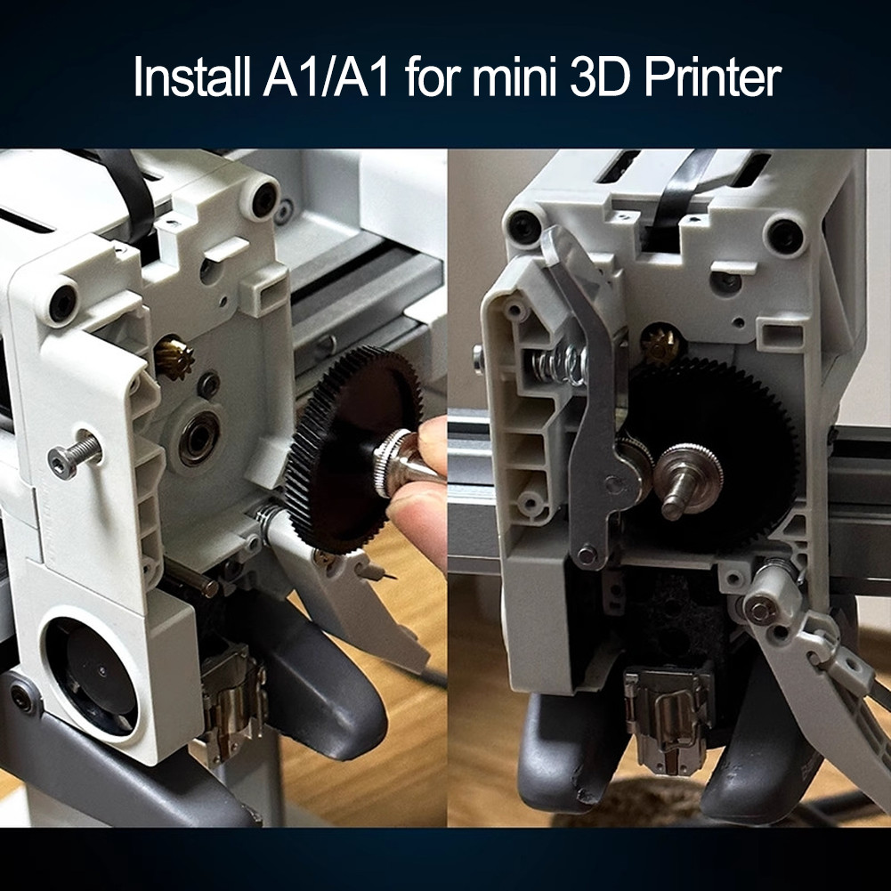 Steel Extruder Gear with DLC Finish for Bambulab A1 A1 For mini Printer