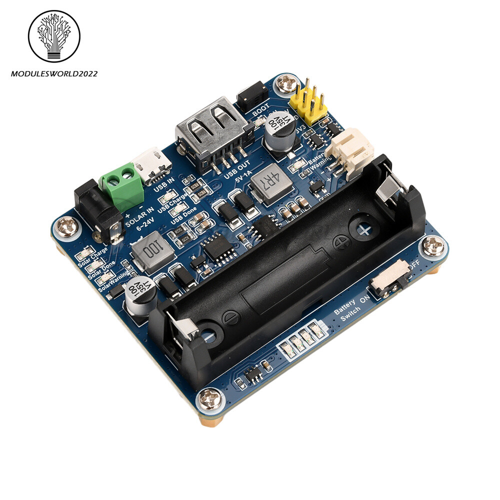 Power Manager Module for 6V~24V Solar Panel Support MPPT USB Battery Charging