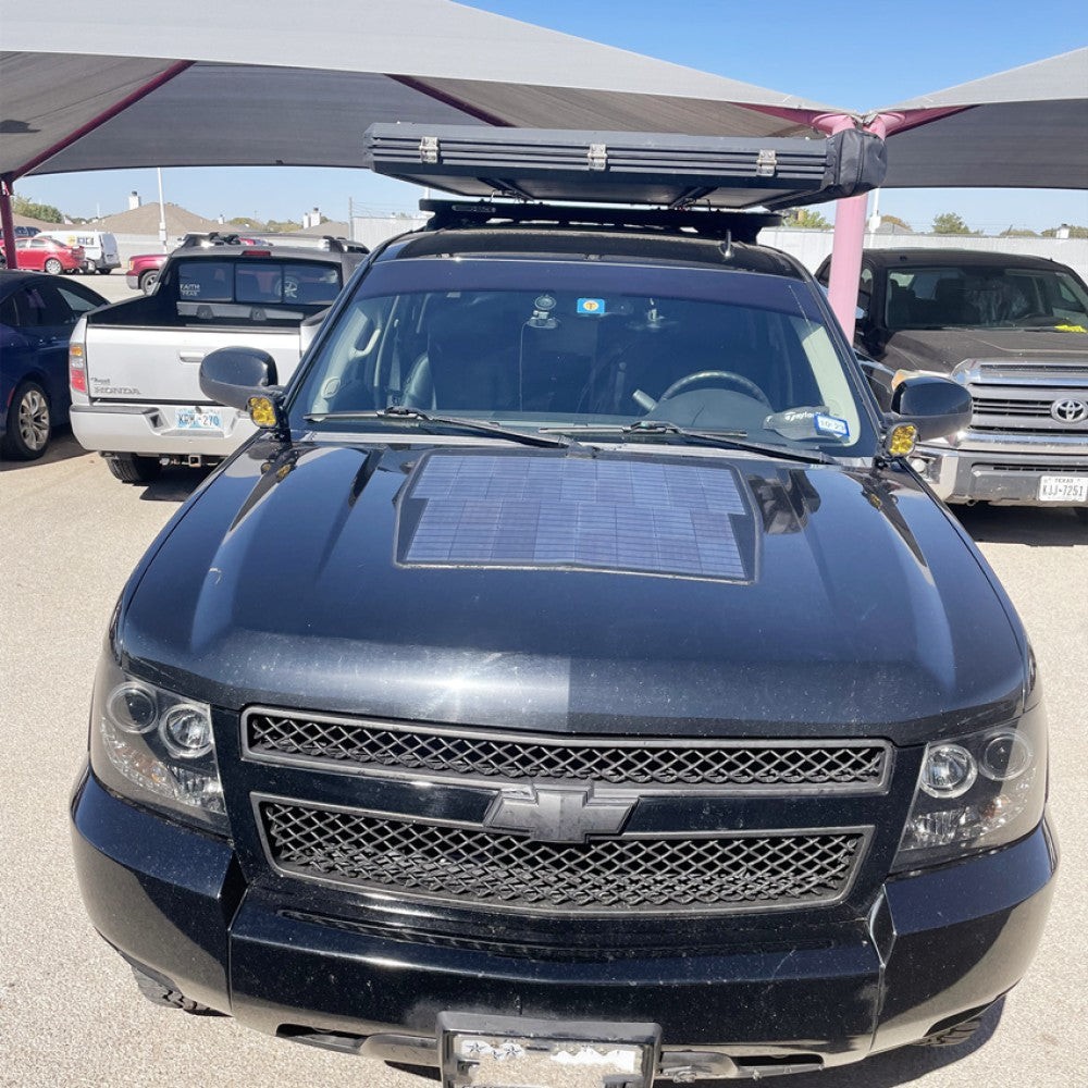 Lensun 85W 12V Hood Flexible Solar Panel Chevrolet Tahoe (2000-2020) Protect Y5