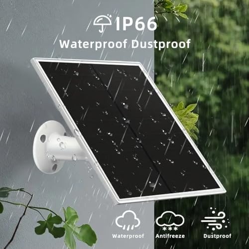 Solar Panel Charger for Ring Camera, Compatible with Ri ng Stick Up White-2Pack