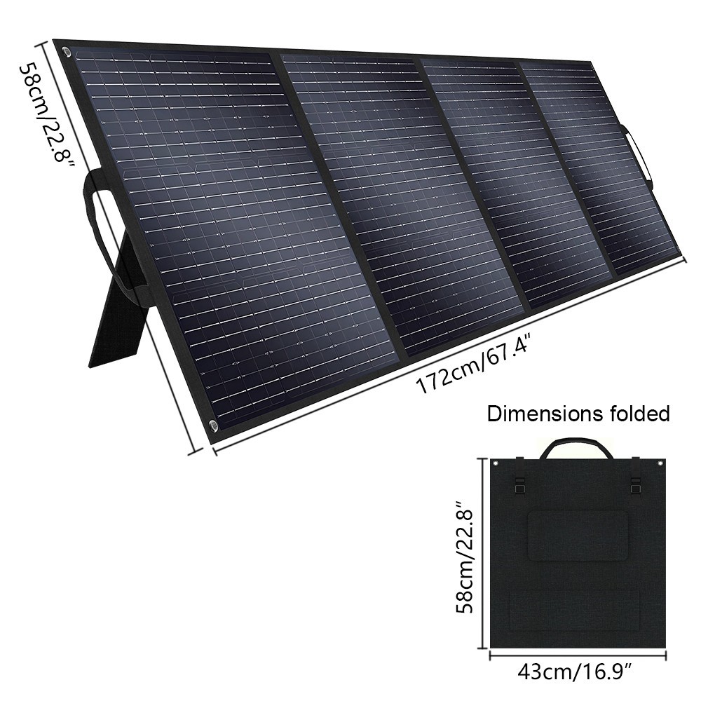 Solarplay Q2024M 2500W&2304Wh LiFePO4 Power Station with 2Pcs 200W Solar Panel