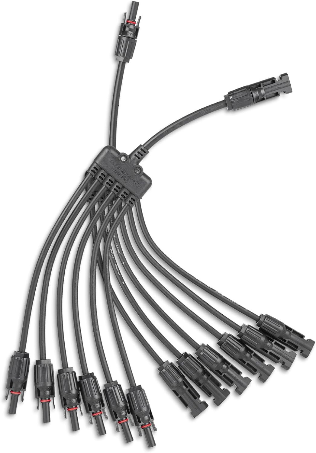 Solar Panel Connector 6 to 1 Solar Y Branch Solar Panel Splitter 6Way Solar Pane