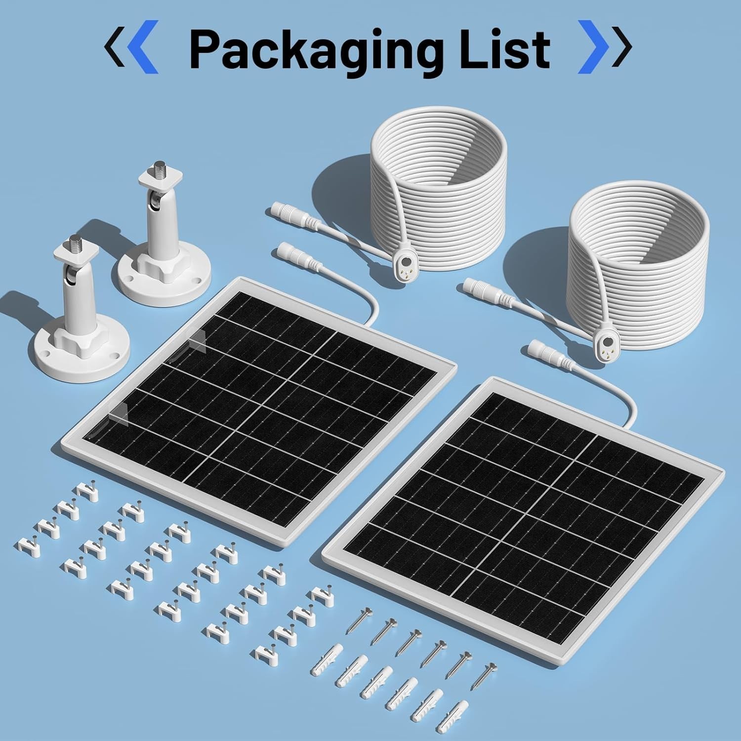 High Efficiency 5W Solar Charger for Arlo Pro 5S/Pro 4/3 – Includes 13.1ft Cable