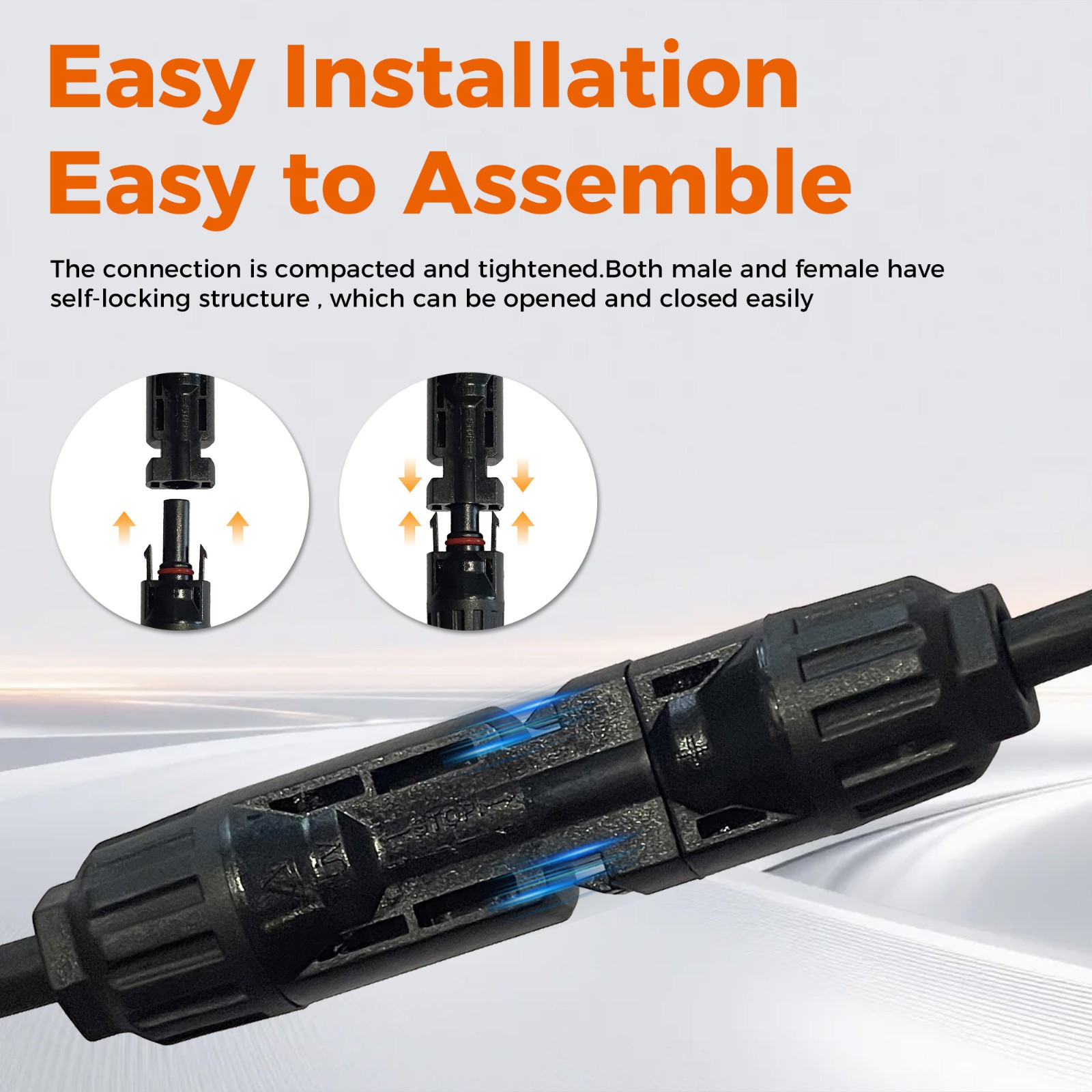 Solar Panel Branch Connector Splitter Adapter Cable Wire Plug for Solar System