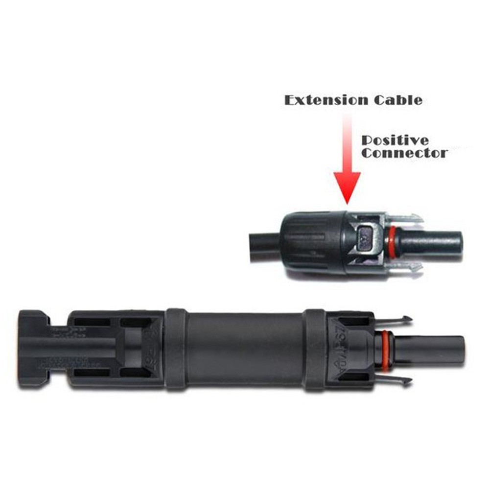 High Quality Solar Panel Attachment Waterproof Inline PV 1000VDC Black