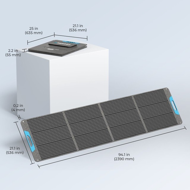 Renogy 200 watt Portable Solar Panel E.FLEX-CORE