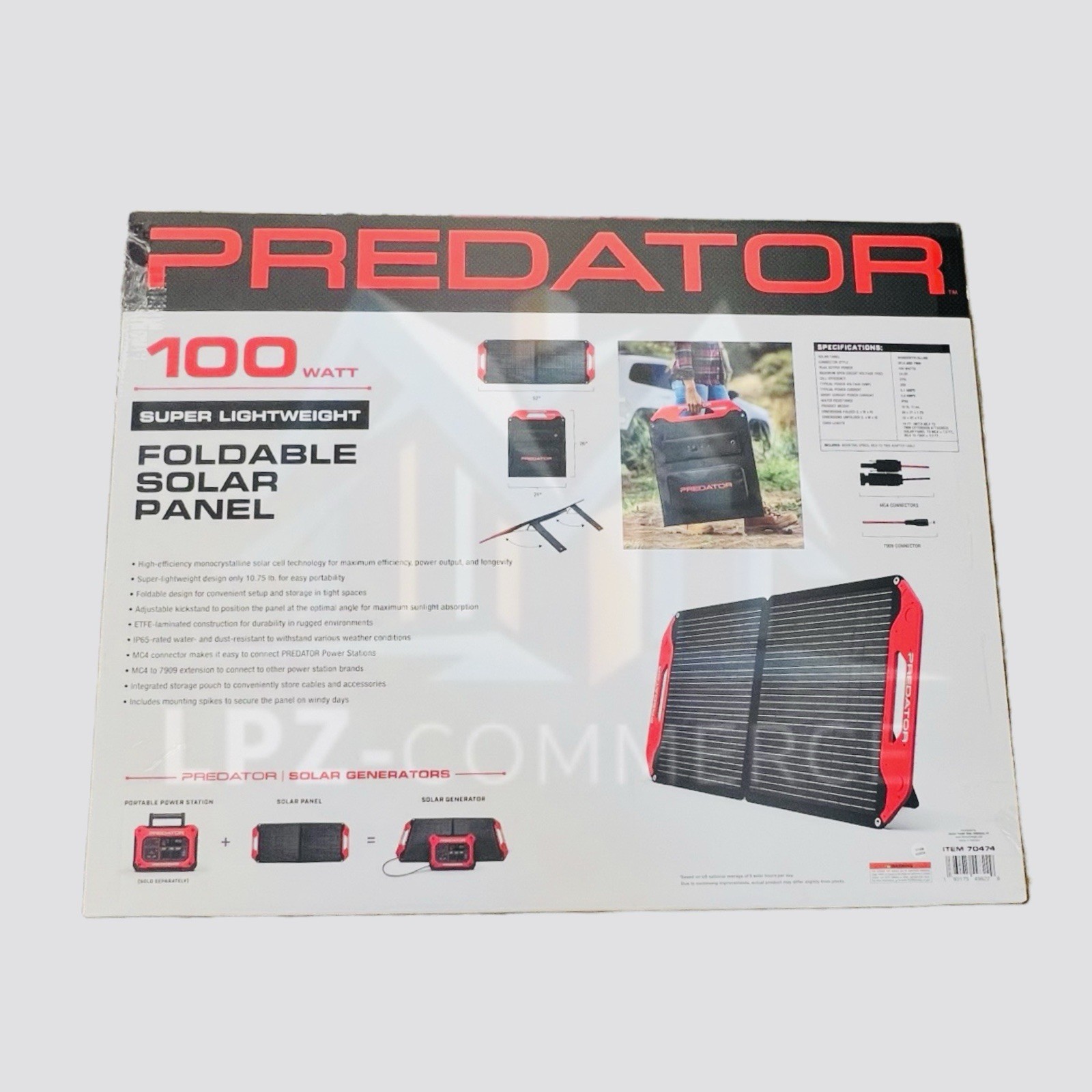 PREDATOR 100 Watt Super Lightweight Foldable Solar Panel