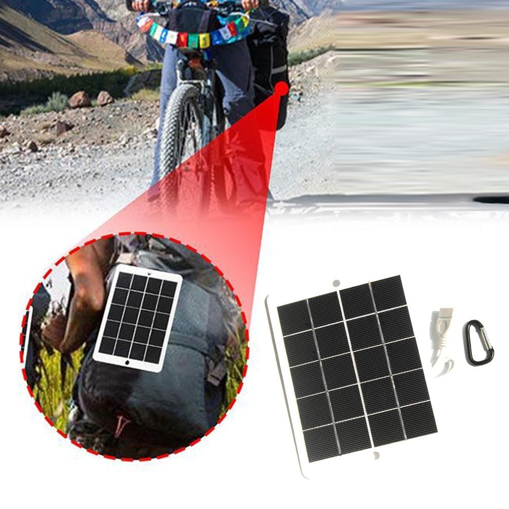 USB Solar Panel Power Bank Charger For 6W 5V Compact Design for Phones