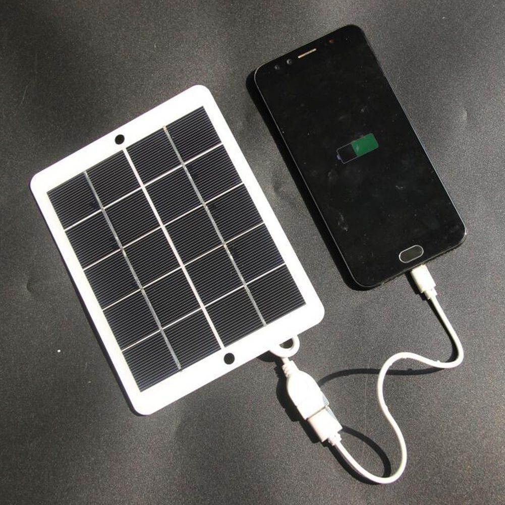 USB Solar Panel Power Bank Charger For 6W 5V Compact Design for Phones
