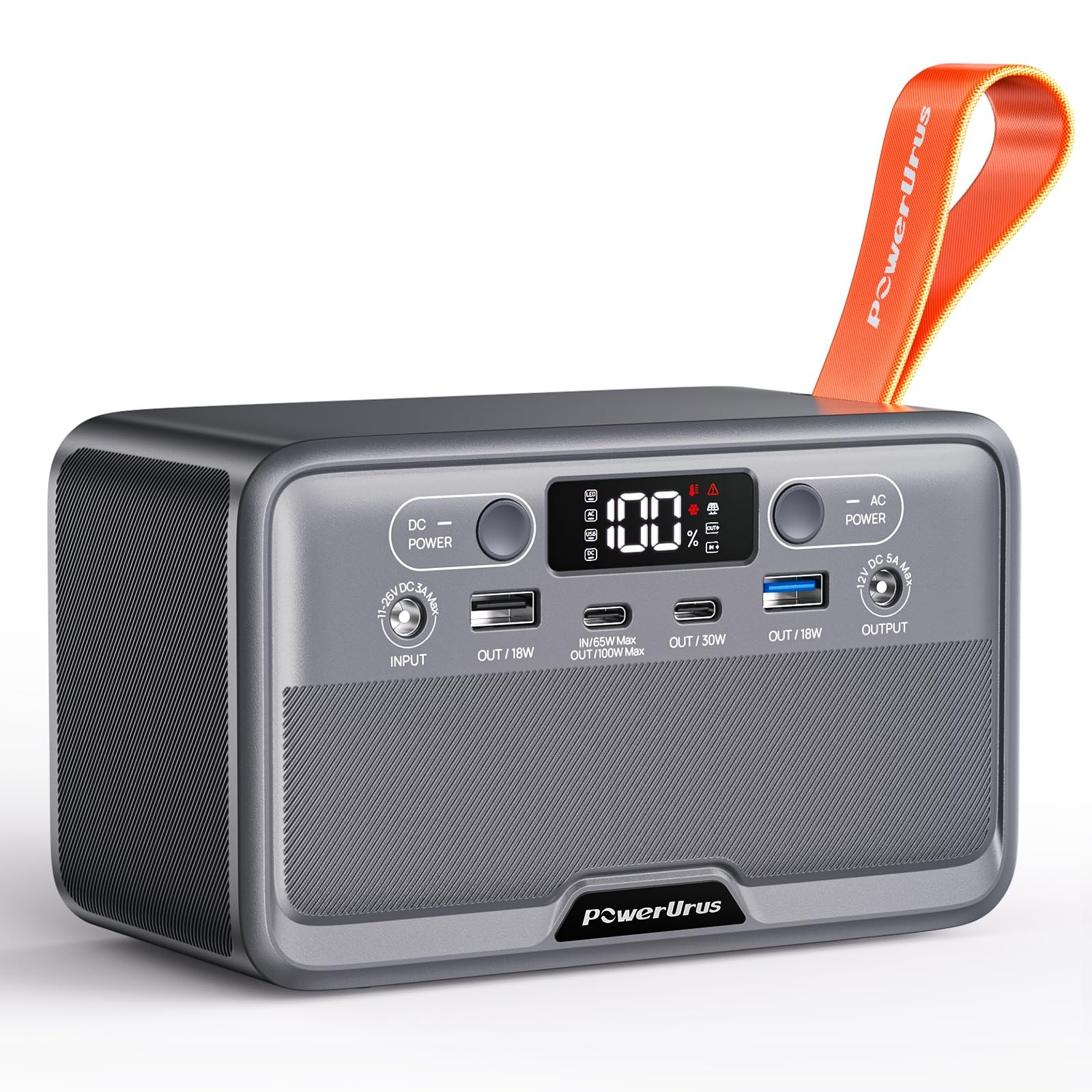 Portable Power Station,PowerUrus28,000mAh Solar Power Bank,LiFePO4Battery Backup