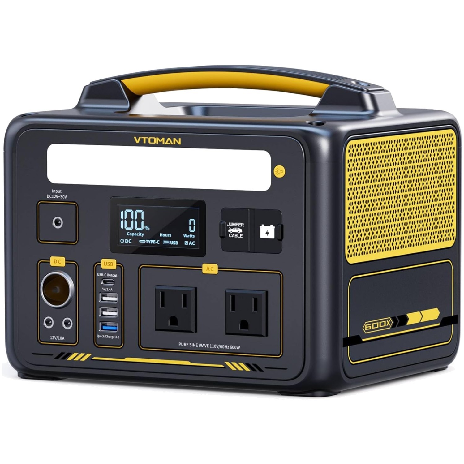 Portable Solar Power Station 600W: Jump 600X LiFePO4 Battery
