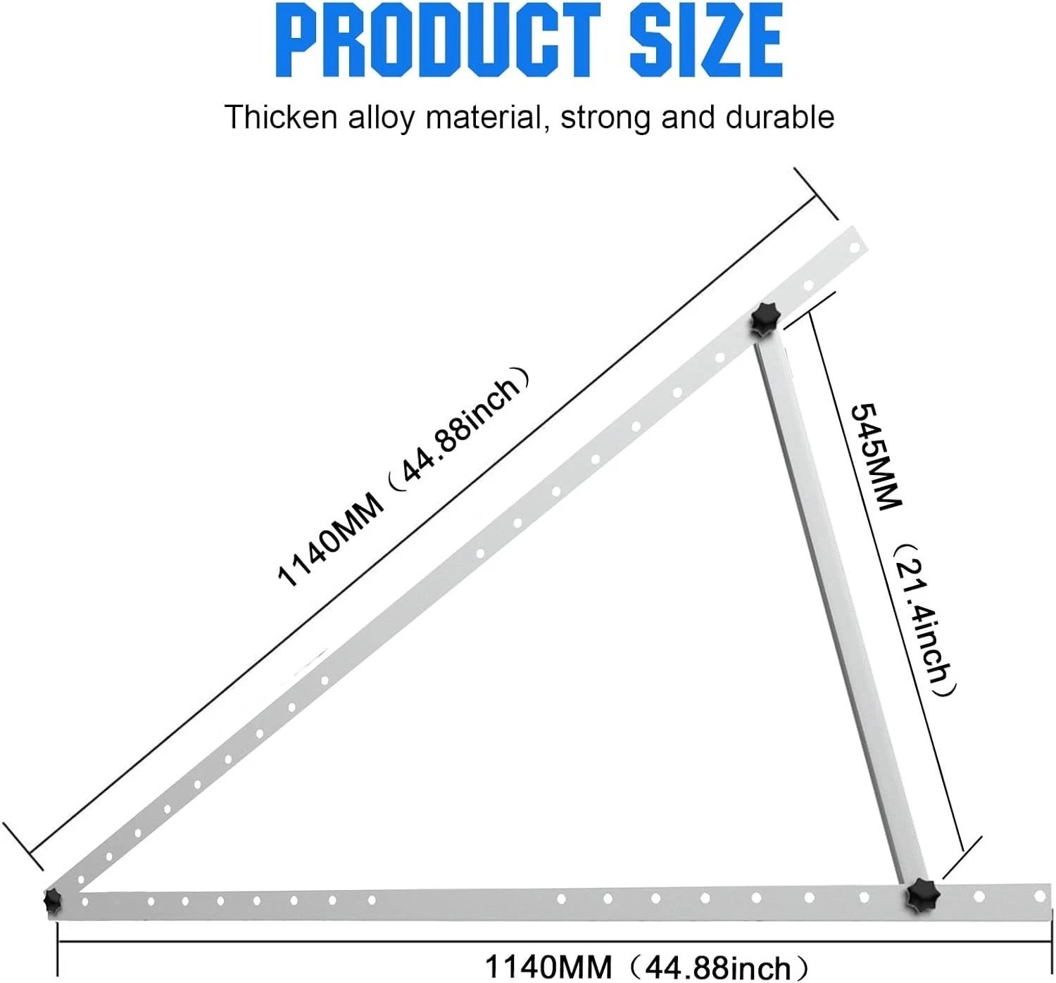 45-Inch Aluminum Solar Mounting Brackets – Adjustable for Various Applications