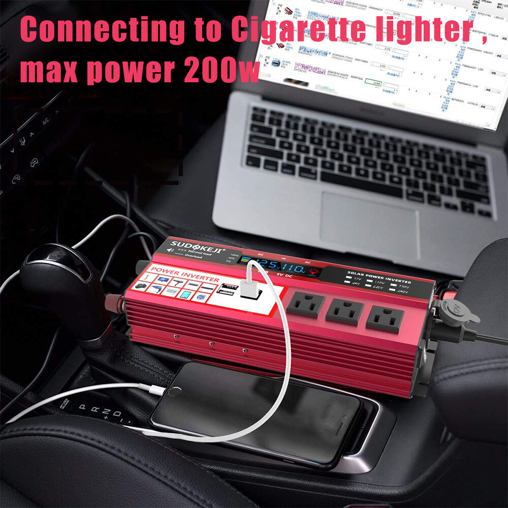 Complete Solar Panel Kit 4000W Power Inverter 12V Battery Charger Controller US